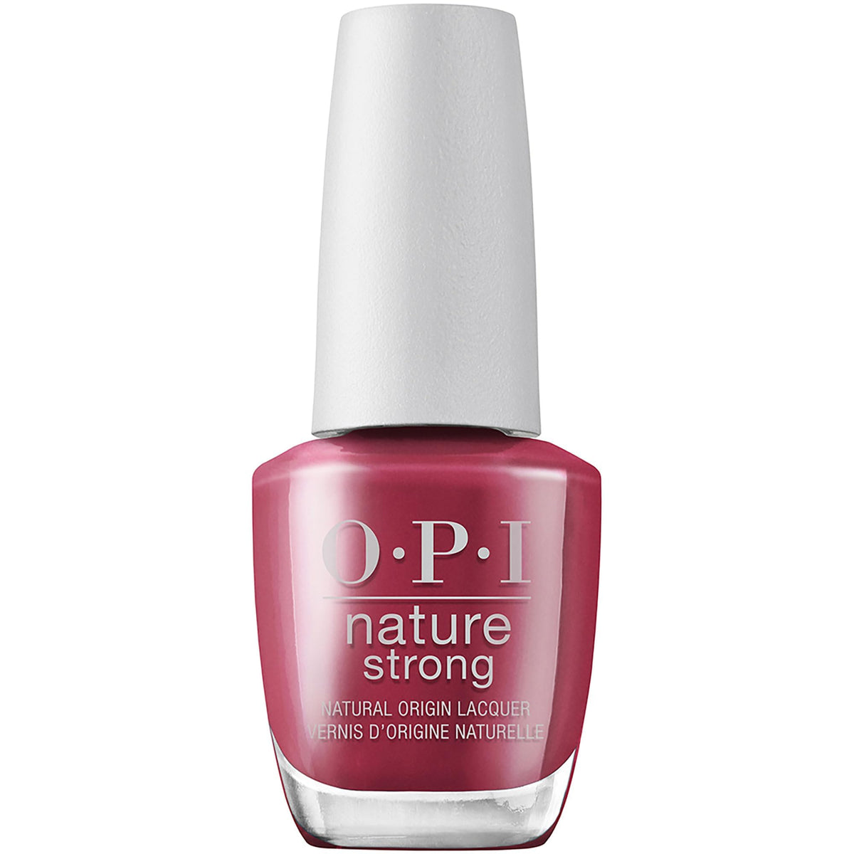Vernis à ongles OPI Nature Strong rouge foncé 68g vue avant