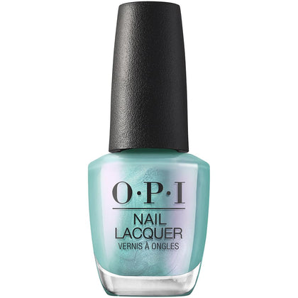 Vernis à ongles OPI Pisces the Future bleu pailleté vue avant