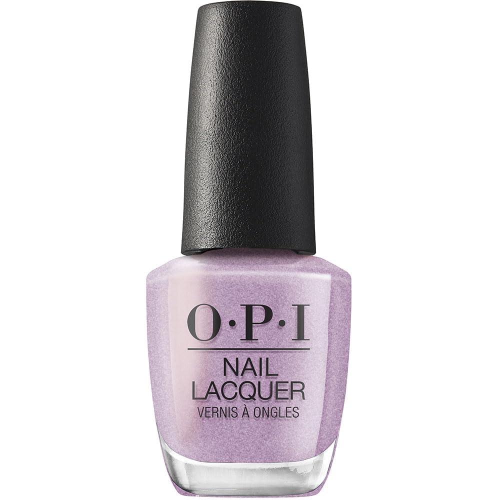 Vernis à ongles OPI Suga Cookie violet pailleté, vue de face