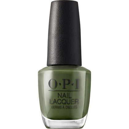Vernis à ongles OPI Suzi The First Lady de couleur vert foncé, vue de face