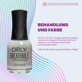 Vernis à ongles Orly Aloe Goodbye! sur ongles bien manucurés
