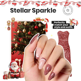 Vernis à ongles pailleté beetles couleur argentée