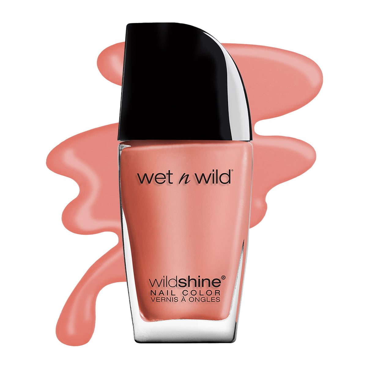 Vernis à ongles Peach Pink She Sells de wet n wild, vue de face
