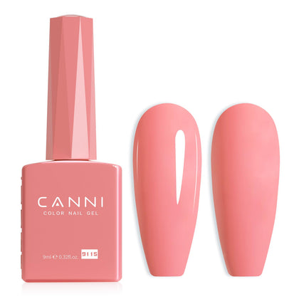 Vernis à ongles rose CANNI en bouteille colorée vue de face