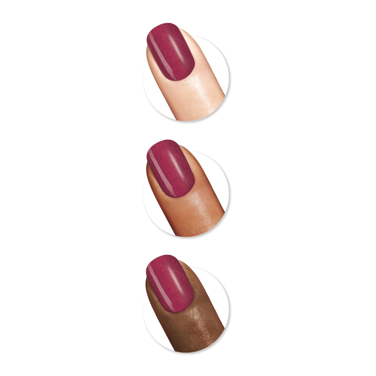 Vernis à Ongles Sally Hansen 374 Wine Not en application sur un ongle