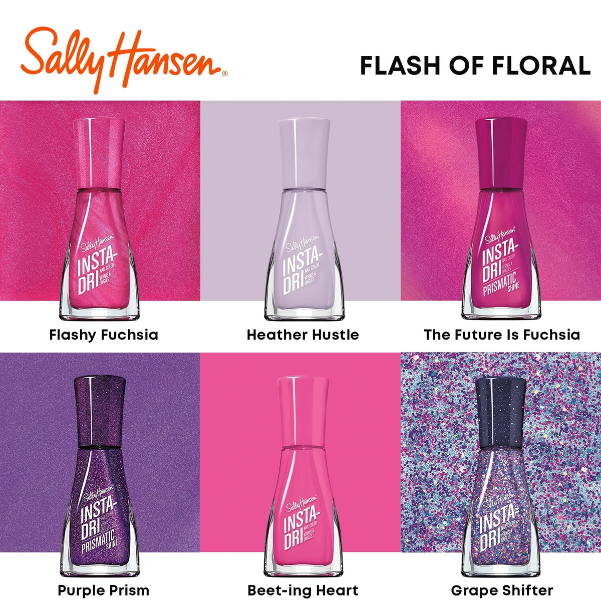 Vernis à ongles Sally Hansen Grape Shifter avec d'autres teintes