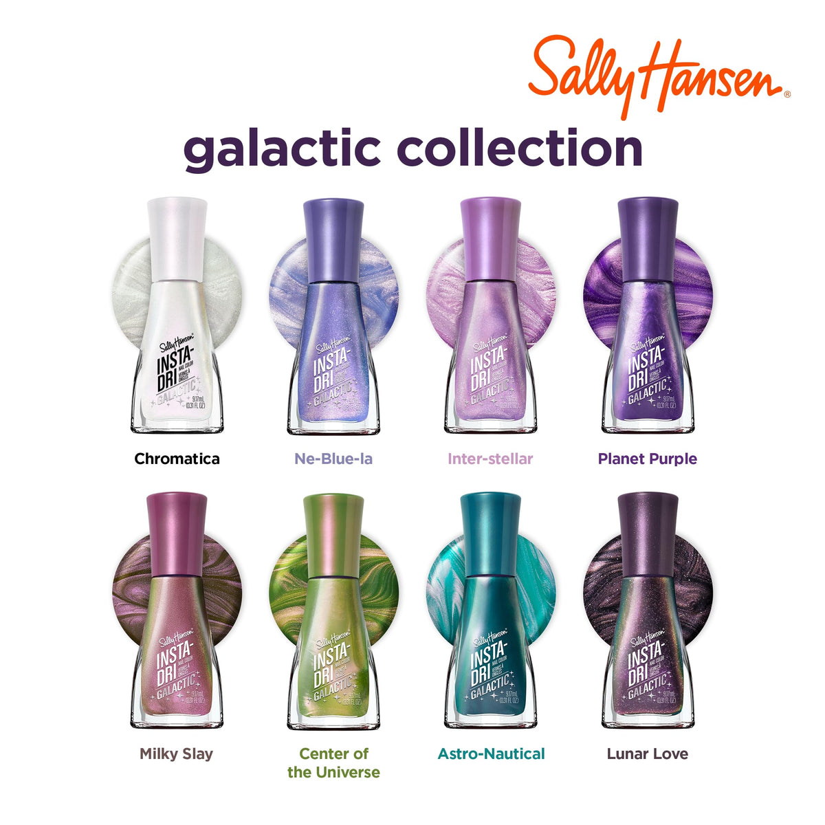 Vernis à ongles Sally Hansen Insta-Dri en position debout sur une table