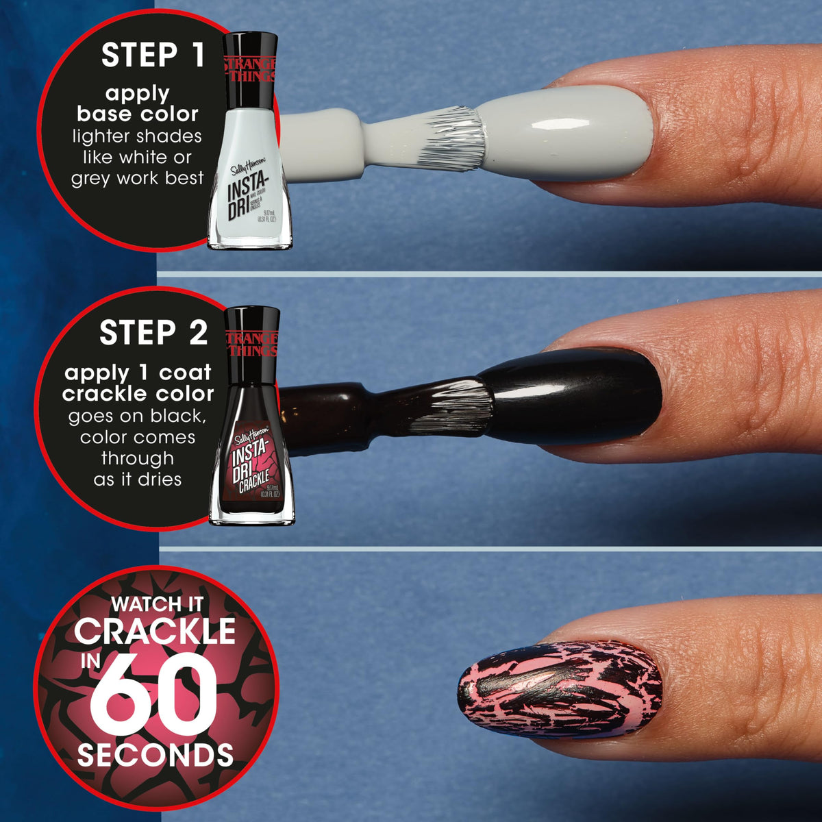 Vernis à ongles Sally Hansen Insta-Dri Rift 9,2 ml avec étiquette