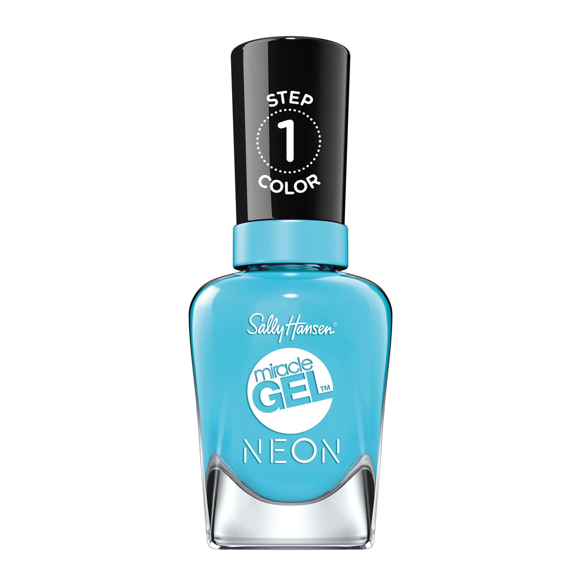 Vernis à ongles Sally Hansen Miracle Gel Neon Bleu 53 Miami Ice, vue avant