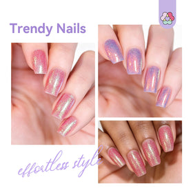 Vernis à ongles SAVILAND avec effet perlé sous la lumière