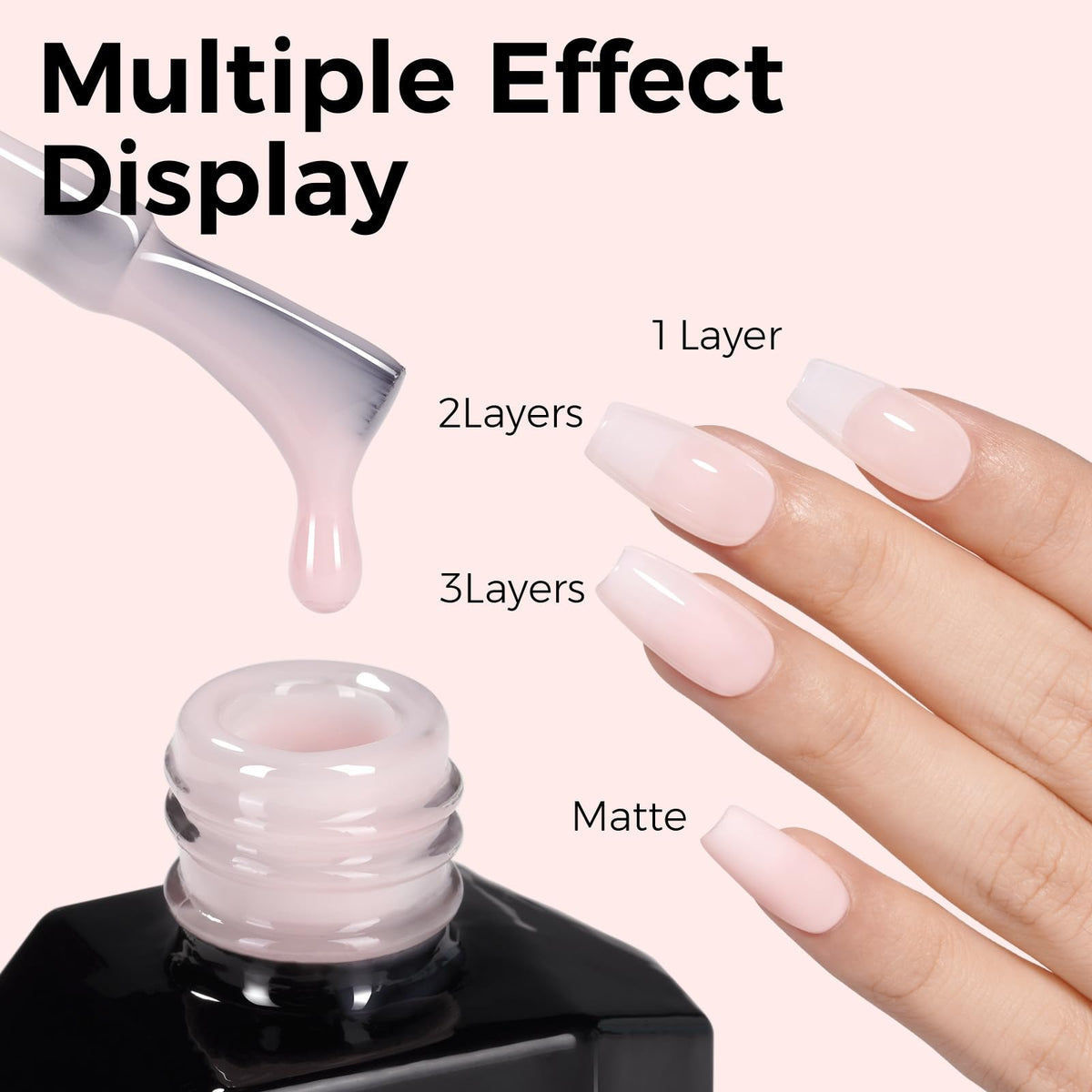 Vernis à ongles TOMICCA à côté d'un lamp LED