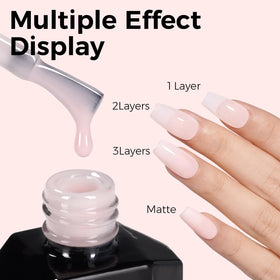 Vernis à ongles TOMICCA à côté d'un lamp LED