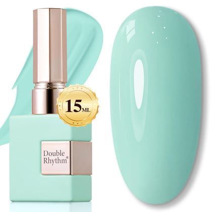 Vernis gel 15ml Double Rhythm bleu clair en flacon