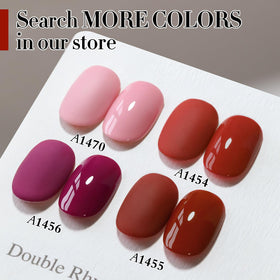 Vernis gel application sur les ongles d'une main