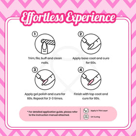 Vernis gel avec finition brillante après application