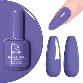 Vernis gel beetles violet pâle avec accessoires de nail art