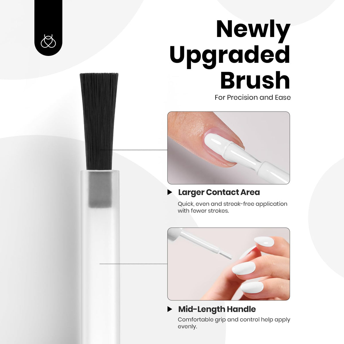 Vernis gel blanc beetles dans un ensemble de manucure
