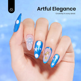 Vernis gel bleu marine beetles sous lampe UV