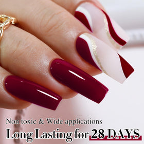 Vernis gel Bordeaux A1129 avec accessoires de manucure