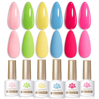 Vernis gel Born Pretty couleur rose vif en flacon