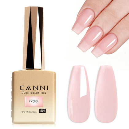 Vernis Gel CANNI Rose Huître 9ml vue avant avec bouchon