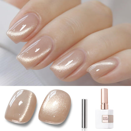 Vernis gel Cat Eye 15ML couleur abricot satinée vue avant