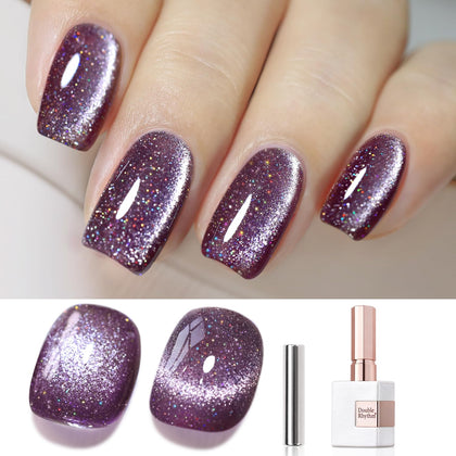Vernis gel Cat Eye 15ml de Double Rhythm avec couleur holographique