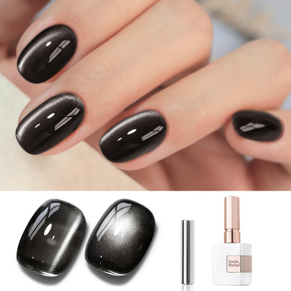 Vernis gel Cat Eye 15ML de Double Rhythm, couleur holographique