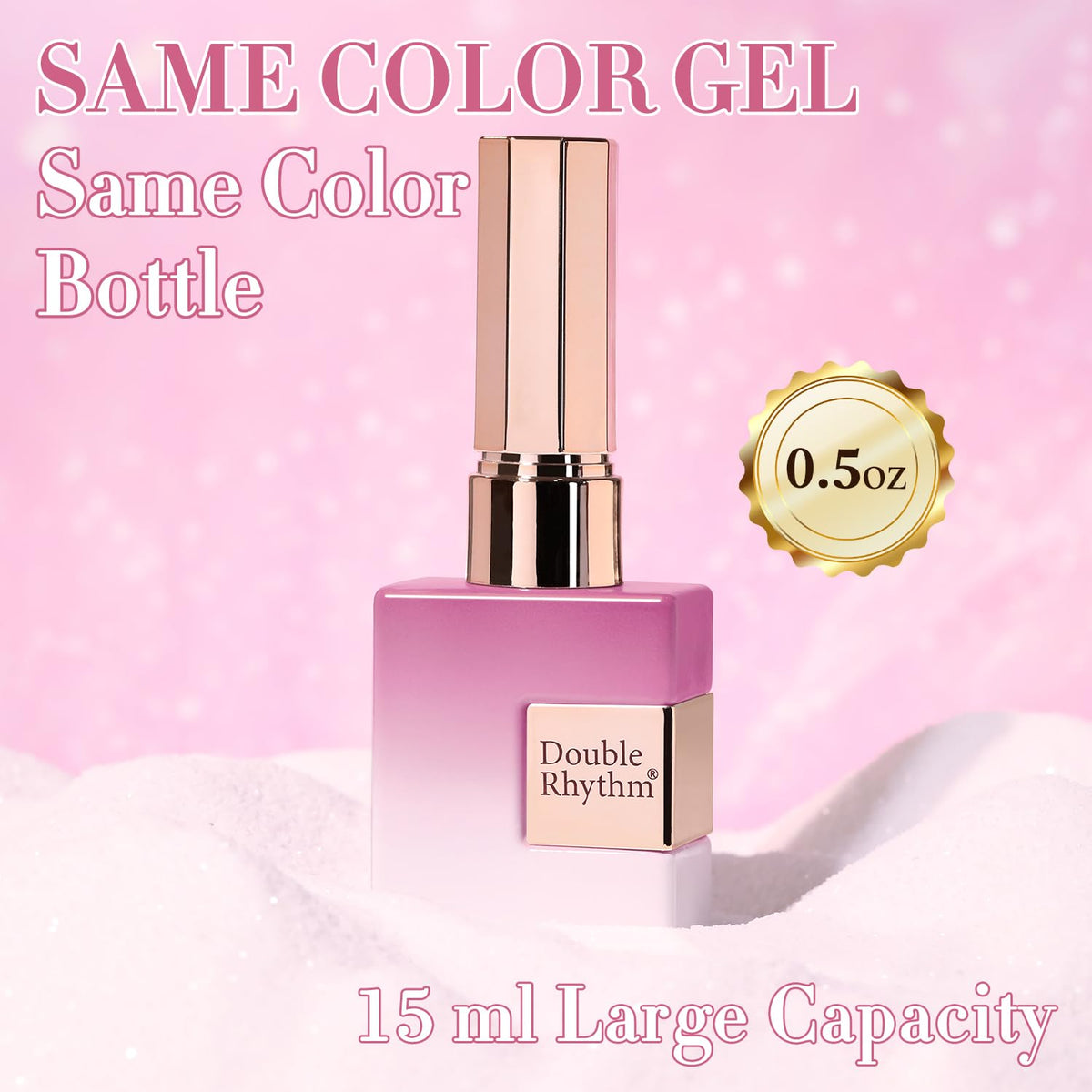 Vernis gel Cat Eye 15ml Double Rhythm accompagné d'accessoires de nail art
