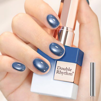 Vernis gel Cat Eye 15ML Double Rhythm couleur Bleu Ciel, vue avant