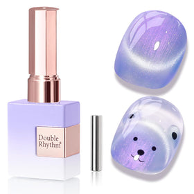 Vernis Gel Cat Eye Double Rhythm 15 ml couleur bleu sirène