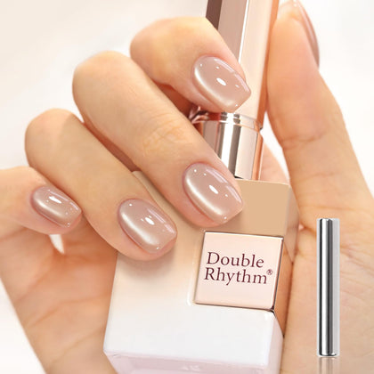 Vernis gel Cat Eye Double Rhythm 15ML couleur Apricot Nude
