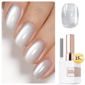 Vernis Gel Cat Eye Double Rhythm 15ml couleur argent holographique