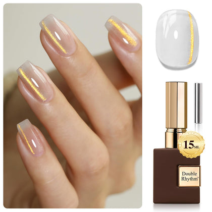 Vernis gel Cat Eye Double Rhythm 15ml couleur holographique