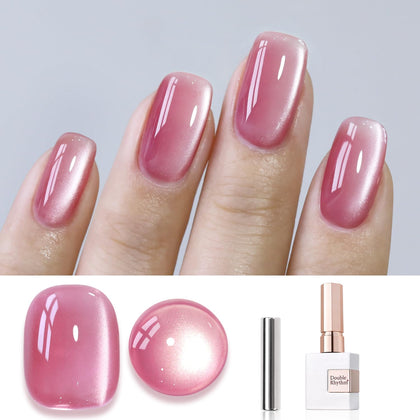 Vernis Gel Cat Eye Double Rhythm 15ml couleur holographique rose