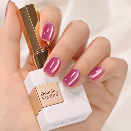 Vernis gel Cat Eye Double Rhythm 15ml couleur holographique violet rose
