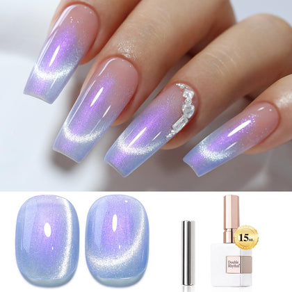 Vernis gel Cat Eye Double Rhythm 15ml couleur holographique vue de face