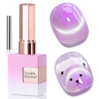 Vernis Gel Cat Eye Double Rhythm 15ml couleur Mermaid Purple avant