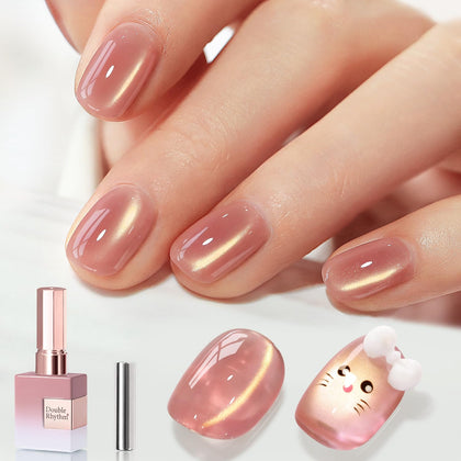 Vernis gel Cat Eye Double Rhythm 15ml couleur nude pink