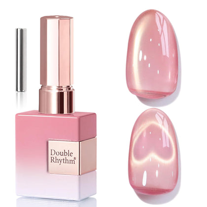 Vernis gel Cat Eye Double Rhythm 15ml couleur rose prune