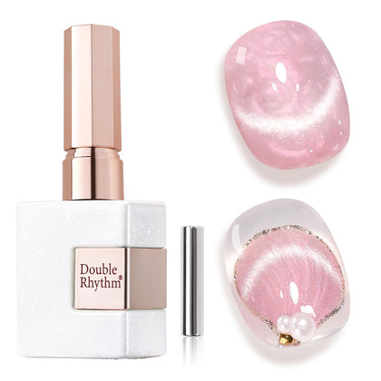 Vernis Gel Cat Eye Double Rhythm 15ML couleur rose sirène vue avant