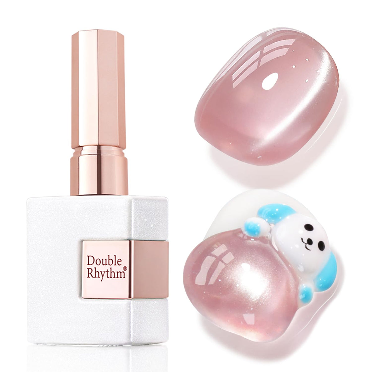 Vernis gel Cat Eye Double Rhythm 15ML couleur violet pâle