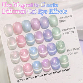 Vernis gel Cat Eye Double Rhythm avant durcissement sous lampe