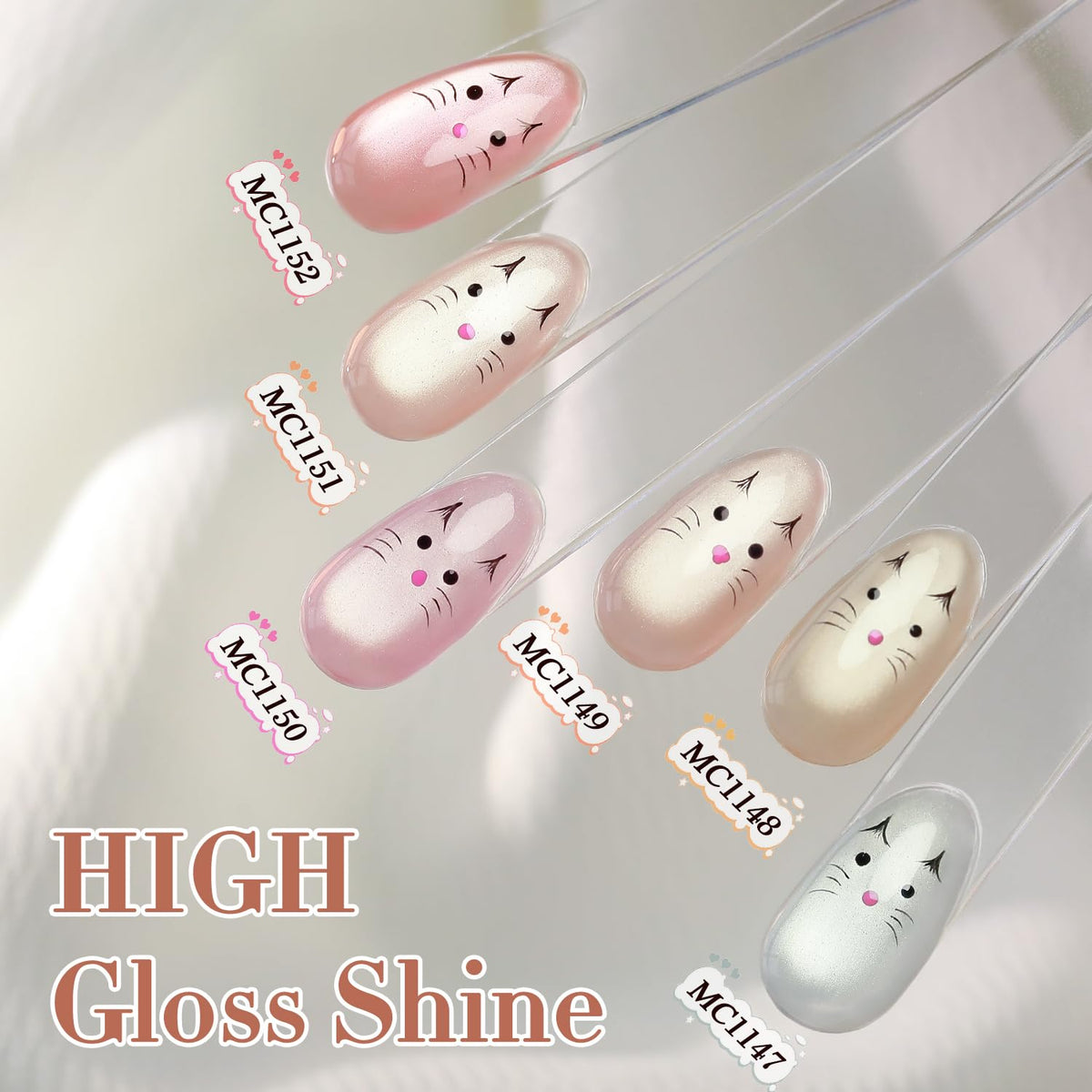 Vernis gel Cat Eye Double Rhythm avant et après application