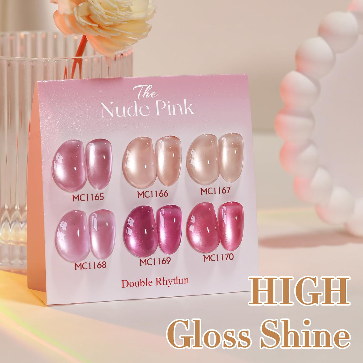 Vernis gel Cat Eye Double Rhythm avec différents styles d'ongles