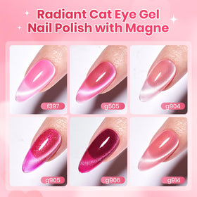 Vernis gel Cat Eye rose beetles, texture et éclat