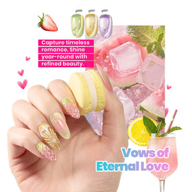 Vernis gel Cat Eye sur un ongle avec effet scintillant