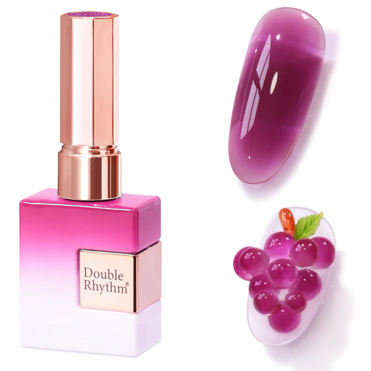 Vernis Gel Double Rhythm 15 ml rose violet vue de face