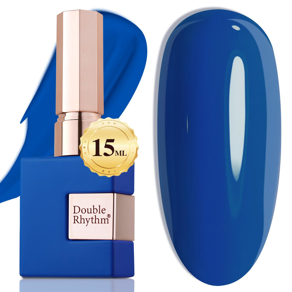 Vernis gel Double Rhythm 15ML A1335 bleu foncé vue de face