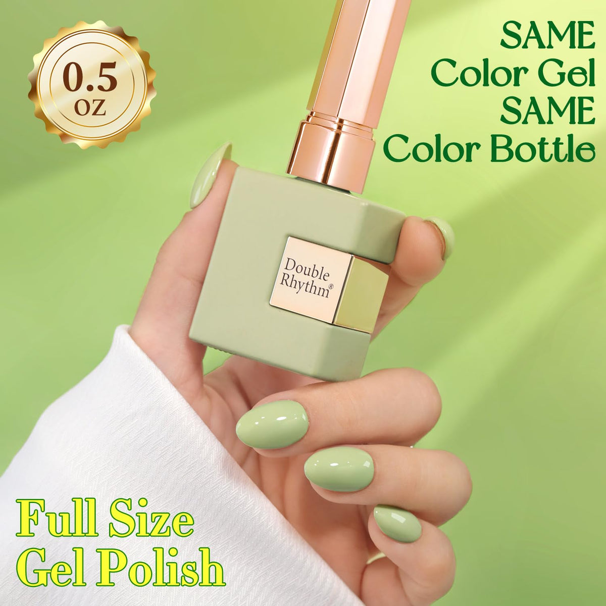 Vernis gel Double Rhythm 15ml avec texture visible